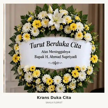 Krans Bunga Duka Kalimalang